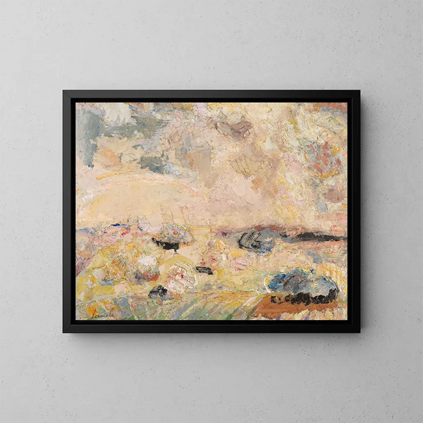 Landschaft im Devon - Constant Permeke — gerahmtes Bild an der Wand