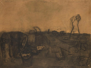 Landschaft mit einer Kuhwiese - Constant Permeke — Ansicht des Kunstwerks
