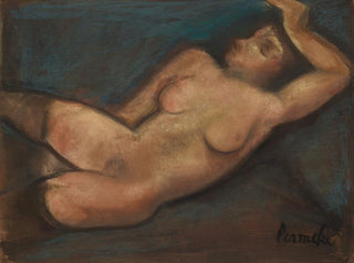 Akt liegend mit dem Arm über dem Kopf - Constant Permeke — Ansicht des Kunstwerks