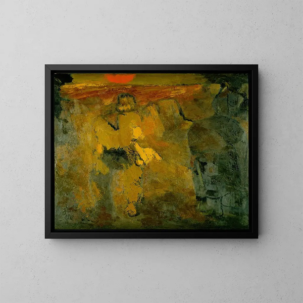 Unvollendete Landschaft - Constant Permeke — gerahmtes Bild an der Wand