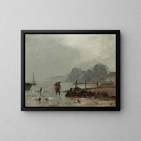 Fischer - Constant Troyon — gerahmtes Bild an der Wand