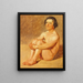 Ein Lazarett sitzend - Constantin Hansen — gerahmtes Bild an der Wand