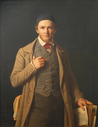 Constantin Hansen - Portrait Of Gottlieb Bindesbll.webp
