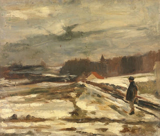 Schüler im Schnee - Constantin Meunier — Ansicht des Kunstwerks