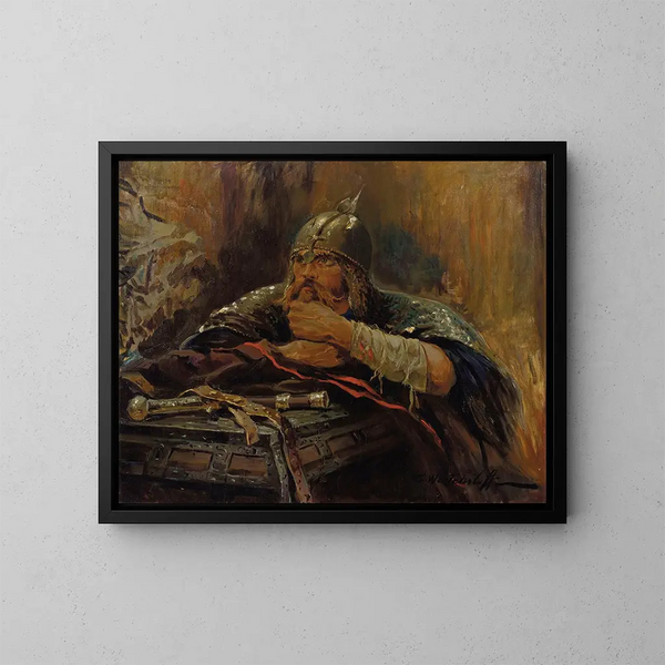 Der Bogatyr - Konstantin Westchiloff — gerahmtes Bild an der Wand