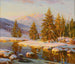 Wintersonnenuntergang - Constantin Westchiloff — Ansicht des Kunstwerks