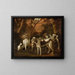 Hundeschar - Ecole Continentale — gerahmtes Bild an der Wand