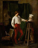 Junge Bildhauer in seinem Atelier - Kontinentale Schule — Ansicht des Kunstwerks