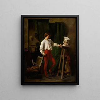Continental School - Young Sculptor in His Atelier.webp