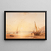 Hafen von Shoreham Sussex - Copley Fielding — gerahmtes Bild an der Wand