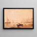 Pont de Westminster London rekonstruierte im Jahr 1862 - Copley Fielding — gerahmtes Bild an der Wand