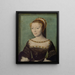 Anne de Pisseleu 1508-1576 Herzogin von Étampes - Corneille de Lyon — gerahmtes Bild an der Wand