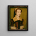 Portrait de Louise de Halluin dame de Cipierre - Corneille de Lyon — gerahmtes Bild an der Wand
