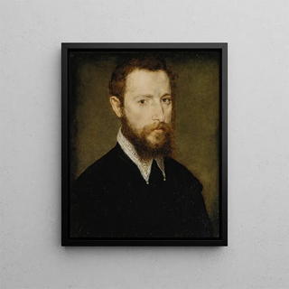Corneille de Lyon - Portrait of a Man with a Pointed Collar.webp