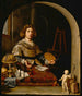 L'artiste dans son atelier - Cornelis Bisschop — Ansicht des Kunstwerks