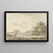 Landschaft mit Bauernhöfen - Cornelis Buys — gerahmtes Bild an der Wand