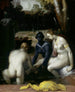Bethsabée bei ihrer Toilette - Cornelis Cornelisz van Haarlem — Ansicht des Kunstwerks