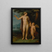 Venus und Amor in einer Landschaft - Cornelis Cornelisz van Haarlem — gerahmtes Bild an der Wand