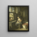 Eine Mutter mit ihren Kindern - Cornelis Dusart — gerahmtes Bild an der Wand