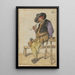 Bauern rauchend - Cornelis Dusart — gerahmtes Bild an der Wand
