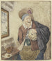 Ein Bauer in Lumpen an einem Fenster mit einer Krug in der Hand - Cornelis Dusart — Ansicht des Kunstwerks