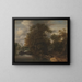 Landschaft am Flussufer mit einem Kalkofen im Hintergrund - Cornelis Gerritsz Decker — gerahmtes Bild an der Wand