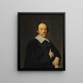 Cornelis Jonson van Ceulen - A Portrait Of A Man In Black.webp