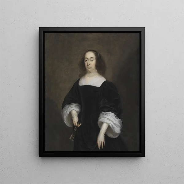 Élisabeth Vivien - Cornelis Jonson van Ceulen — gerahmtes Bild an der Wand
