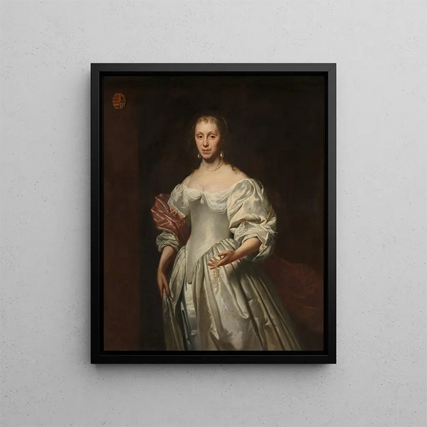 Portrait von Cornelia Craen van Haeften - Cornelis Jonson van Ceulen — gerahmtes Bild an der Wand