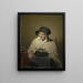 Alte Frau liest - Cornelis Kruseman — gerahmtes Bild an der Wand