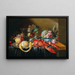 Stillleben mit Früchten und gekochtem Hummer - Cornelis Mahu — gerahmtes Bild an der Wand