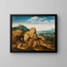 Landschaft mit der Flucht nach Ägypten - Cornelis Massijs — gerahmtes Bild an der Wand