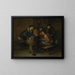 Sechs Bauern in einem Interieur - Cornelis Pietersz Bega — gerahmtes Bild an der Wand