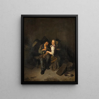 Cornelis Pietersz Bega - Young Couple in a Tavern.webp