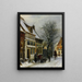 Eine Aussicht auf Haarlem - Cornelis Springer — gerahmtes Bild an der Wand