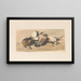 Natur stillleben mit vier Enten - Cornelis Springer — gerahmtes Bild an der Wand