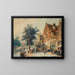 Le Havendijk d'Enkhuizen en été - Cornelis Springer — gerahmtes Bild an der Wand