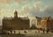 Das Palais Royal und die Nieuwe Kerk auf dem Dam in Amsterdam - Cornelis Springer — Ansicht des Kunstwerks