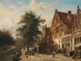 Cornelis Springer - The Zuiderhavendijk Enkhuizen.webp