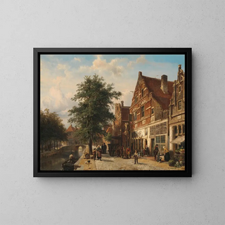 Cornelis Springer - The Zuiderhavendijk Enkhuizen.webp