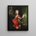 Portrait eines Jungen in einem Park - Cornelis Troost — gerahmtes Bild an der Wand