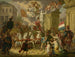 Allegorie der triumphalen Prozession des Prinzen von Oranien, des zukünftigen Königs Willem II, als Waterloo-Held 1815 - Cornelis Van Cuylenburgh II — Ansicht des Kunstwerks