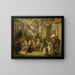 Allegorie der triumphalen Prozession des Prinzen von Oranien, des zukünftigen Königs Willem II, als Waterloo-Held 1815 - Cornelis Van Cuylenburgh II — gerahmtes Bild an der Wand