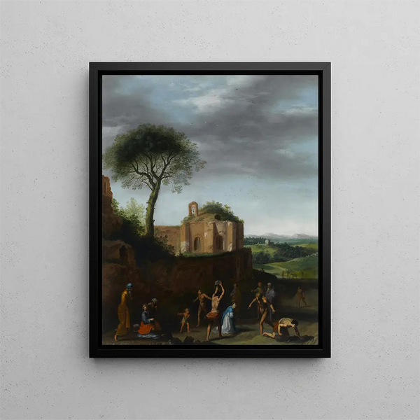 Cornelis Van Poelenburch - The Martyrdom of Saint Stephen.webp