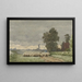 Landschaft mit Schafherde - Cornelis Willem Hoevenaar II — gerahmtes Bild an der Wand