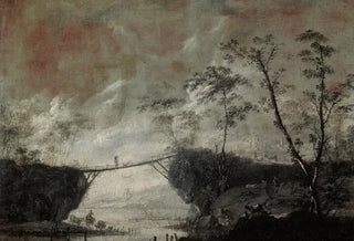 Cornelis de Bie - Landscape with a Bridge.webp