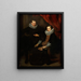 Doppelporträt eines verheirateten Paares - Cornelis de Vos — gerahmtes Bild an der Wand