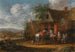 Ritter vor einer Taverne - Cornelis van Essen — Ansicht des Kunstwerks