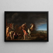 La conversion de Paul - Cornelis van Poelenburg — gerahmtes Bild an der Wand