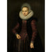 Reproduktion des Gemäldes Portrait von Brechtje Overrijn van Schoterbosch - Cornelis van der Voort